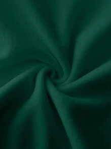 INAWLY Christmas Plus Size Women's Letter & Cow Print Thermal Lined Crew Neck Sweatshirt, Autumn/Winter Pullover Fall - Dark Green - View 3