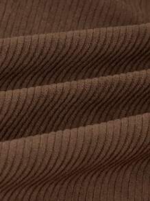 SHEIN Teen Boys Casual Chic Minimalist Fleece Mock Layer Hooded Street Style Jacket, Suitable For Daily Wear