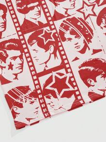 ROMWE MEN Street Life Maglietta a maniche corte da uomo estiva casual con stampa di figure a collo rotondo