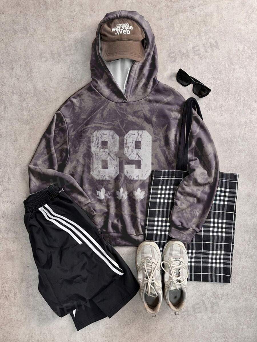 Attitoon Sudadera con capucha de estilo vintage casual con estampado de camuflaje para mujer, adecuada para otoño/invierno