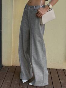 DAZY Straight Casual Wide Leg Pants Women's Loose Trousers Fall,Winter