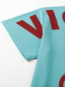 PAVTROS Manfinity Streetrush 男士舒适宽松休闲纯色 T 恤，百搭男士街头潮流衬衫男士街头潮流衬衫街头潮流衬衫街头潮流男士衬衫男士衬衫街头潮流、嘻哈街头、男朋友礼物、男士街头潮流、白色 T 恤 - 藍色 - 查看 7