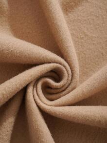 INAWLY 拉链抽绳保暖连帽衫 秋季卫衣 - 卡其色 - 查看 4