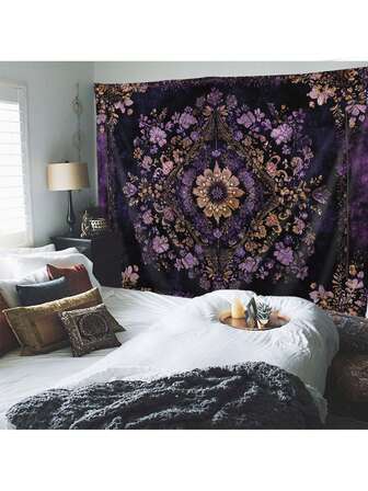 1 st bohemisk blommig väggtapet, för väggdekoration i rummet, heminredning, höstdekor, höstdekor, rumsdekor