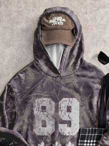 Attitoon Sudadera con capucha de estilo vintage casual con estampado de camuflaje para mujer, adecuada para otoño/invierno