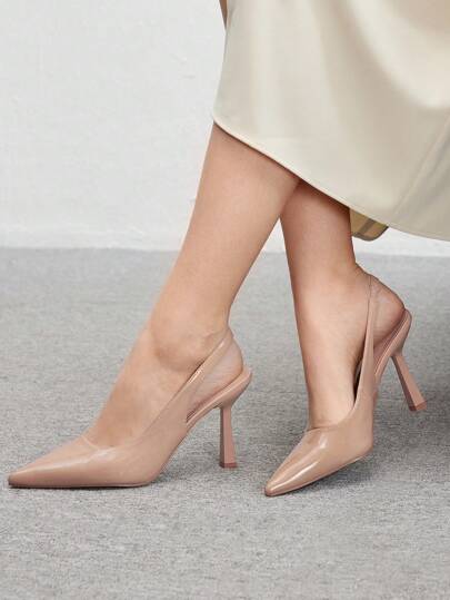 CUCCOO BIZCHIC Zapatos de tacón alto de punta fina de moda para mujer, zapatos de primavera para vacaciones de primavera y Pascua