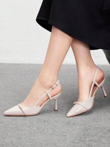 CUCCOO BIZCHIC Women High Heel Pointed Toe Pumps, Sexy Stiletto Heels For Outdoor, Commute, Red Party & Banquet Spring Shoes Spring Break Easter