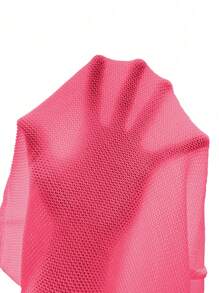 SHEIN LUNE Women's Plain Crew Neck Casual Loose Knit Sweater Vest, Autumn/Winter