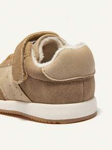 Toddler Retro Casual Sneakers, Soft Sole, Warm Lining, Thick Sole, Autumn Winter