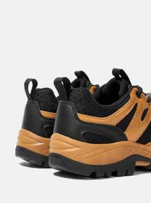 OUTDOORSY Women's Elastic Lace-Up Mesh Breathable Hiking Shoes Brown For And Vibe And Spring Shoes Spring Break Easter