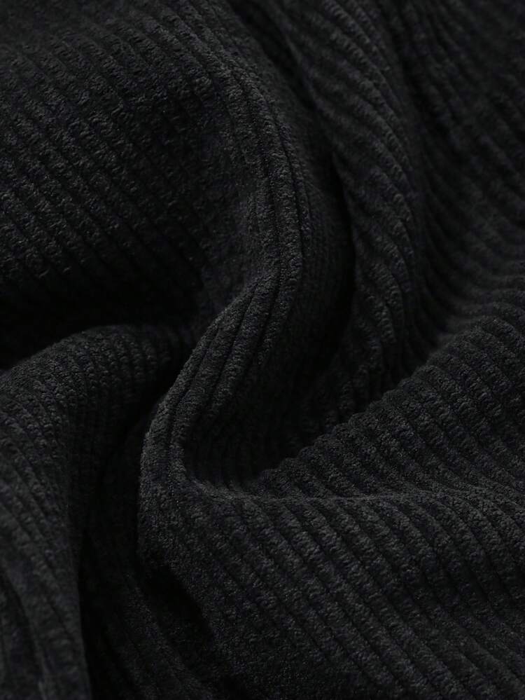 Women's Corduroy Lace-Up Low Waist Wide Leg Thick Baggy Pants Fall,Winter