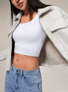 Forever 21 女士休闲翻领拉链口袋蝙蝠袖夹克，适合秋季外出 - 米色 - 查看 7