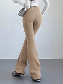 INAWLY Solva Women Casual Front Tie Pockets Sweatpants, Daily Wear Graduation,Back To School Outfits,Graduation,Teacher Outfits For Women,Back To School Fall Cloth For Women - Khaki - View 4