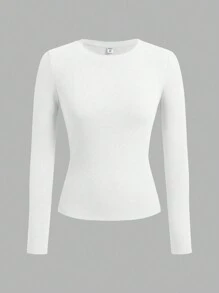 SHEIN Girlism 3 件套 Tween 女童圆领休闲修身长袖 T 恤