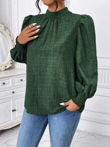 Celure Chemise à manches longues casual grande taille, convenant pour le port quotidien en été