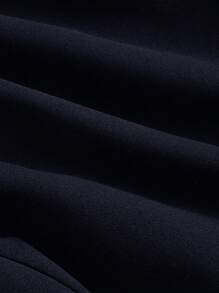 SHEIN MOD 女士珍珠串珠吊带连衣裙、返校黑色连衣裙、返校服装、秋季连衣裙、教师连衣裙、中长黑色连衣裙 - 藏蓝色 - 查看 4