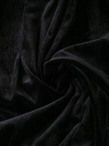 SHEIN Clasi Women's Elegant Patchwork Water Soluble Lace Keyhole Neck Mid-Length Dress, Autumn Maxi Women Outfit