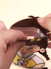 SHEIN 1set 20pcs Cute Cartoon Jewelry & Small Item Storage Pouches, Pin Badges, Snack Self-Sealing Bags