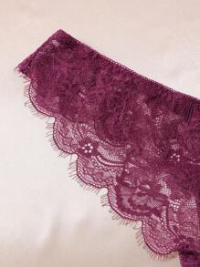 9 قطع/عبوة سراويل داخلية شفافة من الدانتيل المثير للسيدات