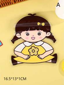 SHEIN 1set 20pcs Cute Cartoon Jewelry & Small Item Storage Pouches, Pin Badges, Snack Self-Sealing Bags