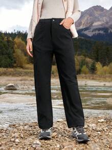 In My Nature Pantaloni da montagna da donna impermeabili senza fluoro per uso all'aperto, campeggio, escursionismo, sport e spostamenti in città - nero - Visualizzare 12