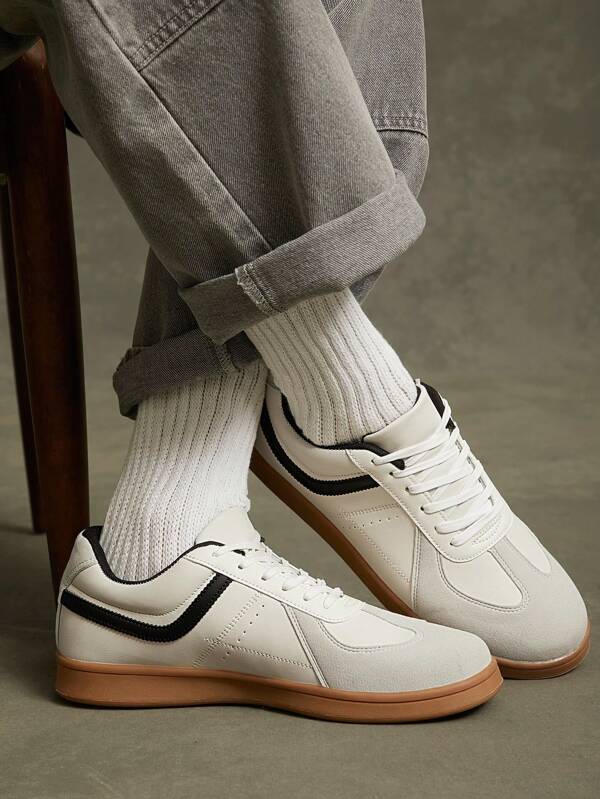 SHUZIA Low-Top Casual Lace-Up Comfortable Sneakers Shoes. New Year Holiday Easter Tainers