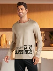 Conjunto de pijama para hombre cómodo y elegante, ropa informal para estar en casa