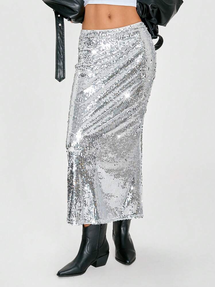 MARILYN MOONスパンコールスカート MARILYNMOON 2024ss collection