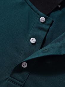 Manfinity Homme Plus Size Men Casual Simple Commuter Long Sleeve Polo Shirt For Autumn Going Out Men Long Sleeve Polomen Polo Long Sleevepolo Long Sleeve Menlong Sleeve Polo Mencasual Men Polo Shirts