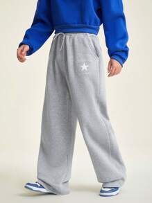 Comfortable Loose Fit Baggy Sweatpants For Teenage Boys - Grey - View 5