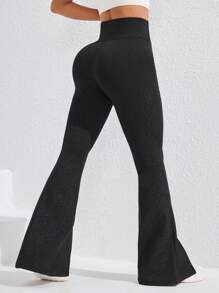 1 Stück Damen einfarbige hochbundige slim fit Sporthose, Lässig für den täglichen Gebrauch