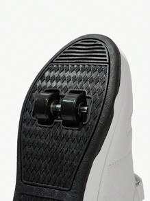 JNSQ Fashionable And Versatile 4-Wheel Stylish Casual Roller Skate Shoes With Removable Wheels For Kids - Multicolor - View 9