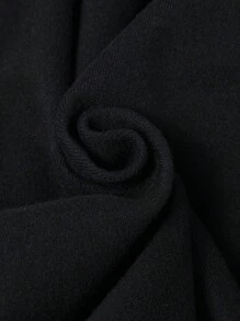 SHEIN Tween Girl Leopard Print Waistband Elegant Flared Leg Fleece Pants