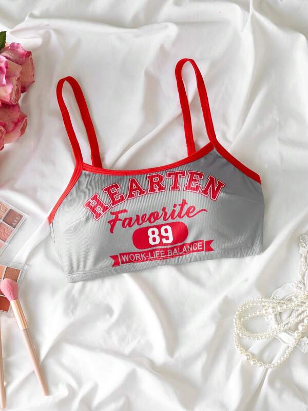 Soutien-gorge quotidien confortable en blocs de couleurs pour adolescentes