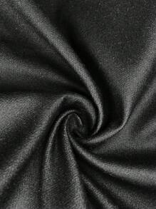 Calvaya Abrigo elegante con estampado para mujer de talla grande para otoño/invierno - Negro - Ver 9