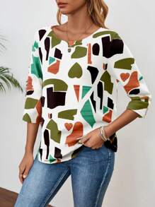 EMERY ROSE Women's Crew Neck Basic Shirt, Teacher Fall Outfits, Work Clothes