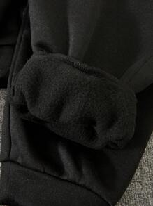 4pcs Tween Boy Casual Sports Letter Print Hoodie Sweatshirt And Sweatpants Set, Suitable For Commute, School, Daily Casual, Sportswear, Autumn/Winter Season - Grey - View 8