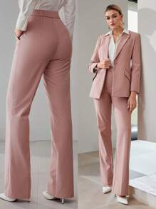 MOTF PREMIUM QUẦN SUIT QUẦN XÒE PHÍA TRƯỚC ĐƯỢC ĐƯA RA ĐƯỢC ... KHOÁC - Hồng - Xem 2