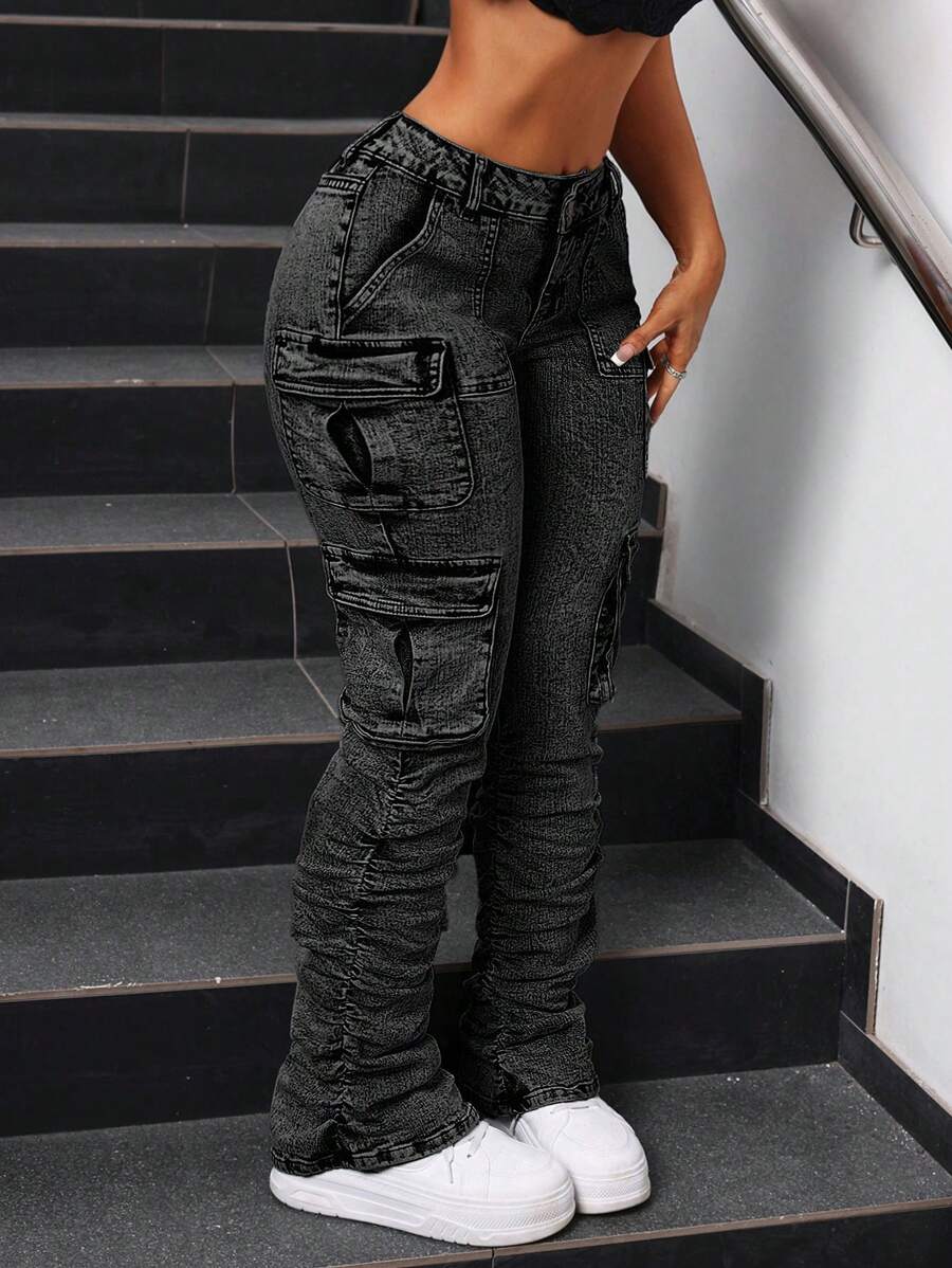 Ruched Skinny Jeans---Clearance main image 1