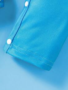 Bộ đồ liền thân dài tay có mũ in hình quái vật mùa thu cho bé trai - Nhiều màu - Xem 4