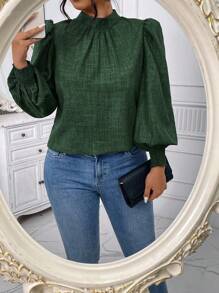 Celure Chemise à manches longues casual grande taille, convenant pour le port quotidien en été