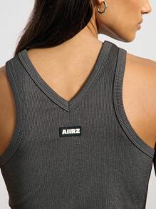 AiiRZ 金属无袖不对称领口修身背心