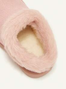 Cozy Pixies 1 双女童时尚舒适毛绒拖鞋，适合秋冬季日常休闲穿着 - 粉色 - 查看 7