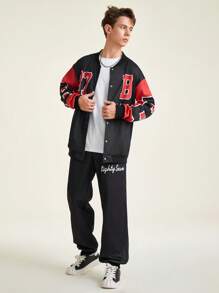 2 pièces Ensemble sweats à capuche et pantalons de survêtement casual, à la mode et confortables pour adolescents garçons