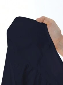 Muchica 女士纯色编织灯笼袖蝴蝶结前襟衬衫