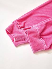 Tween Girl Urban Chic Solid Color Knit Hooded Cardigan Set