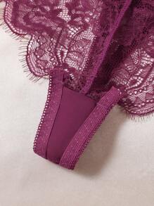 9 قطع/عبوة سراويل داخلية شفافة من الدانتيل المثير للسيدات