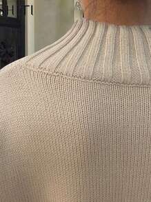 Calvaya Plus Size Casual Solid Color Sweater & Pants Set, Autumn/Winter