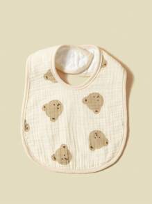 5 stuks/set katoenen U-vormige slabbetjes voor baby's, anti-speeksel boertjesdoekjes