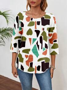 EMERY ROSE Women's Crew Neck Basic Shirt, Teacher Fall Outfits, Work Clothes